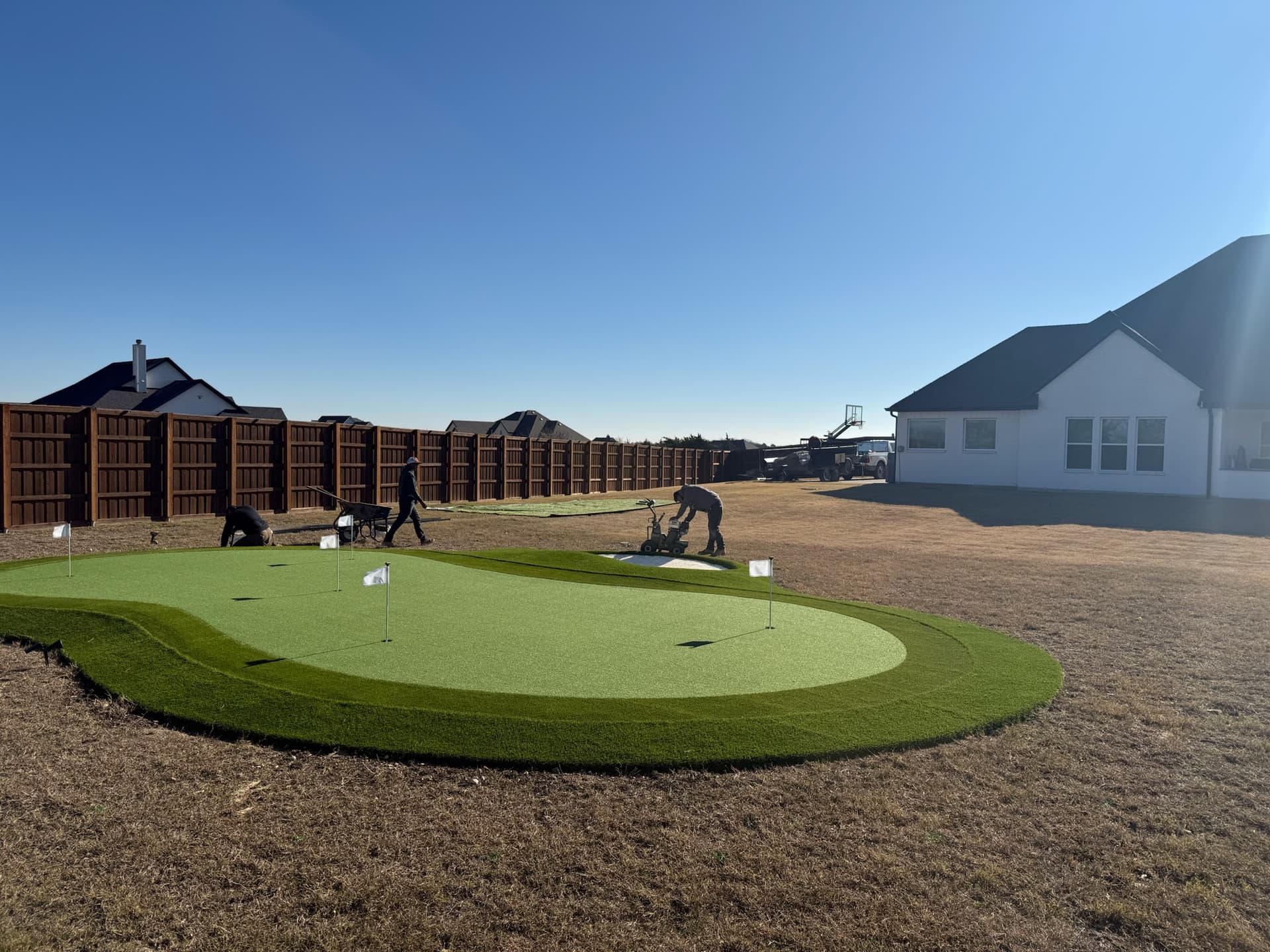 Commercial synthetic grass in Dallas