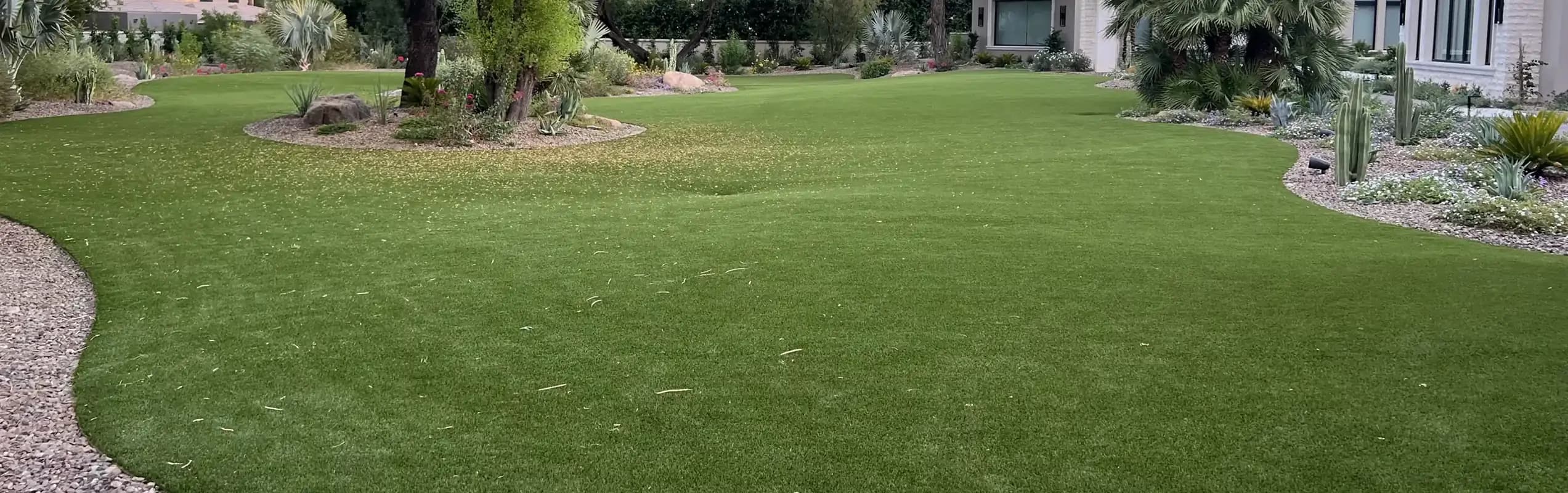 Commercial turf installation in Dallas