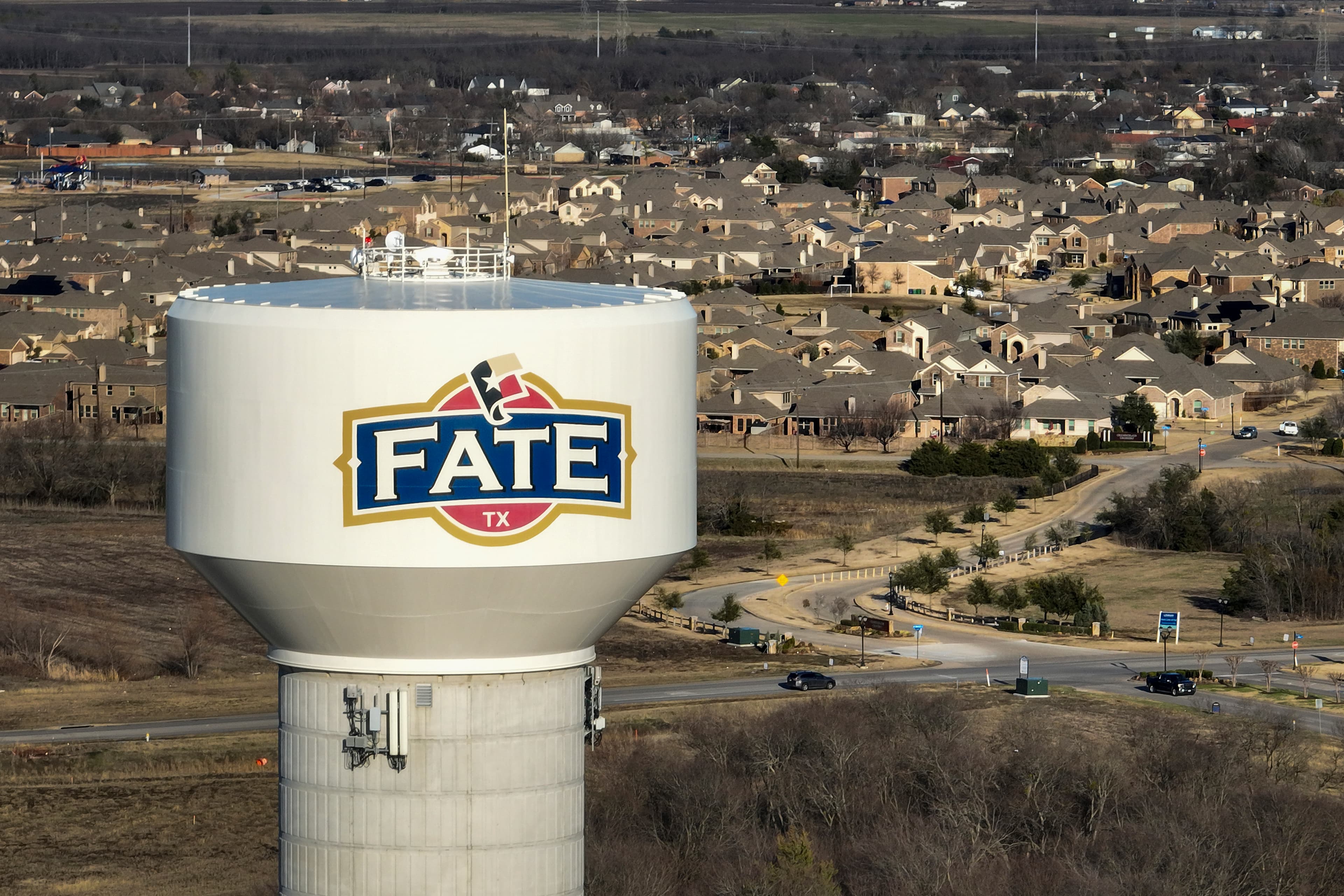 Artificial turf installation in Fate, TX