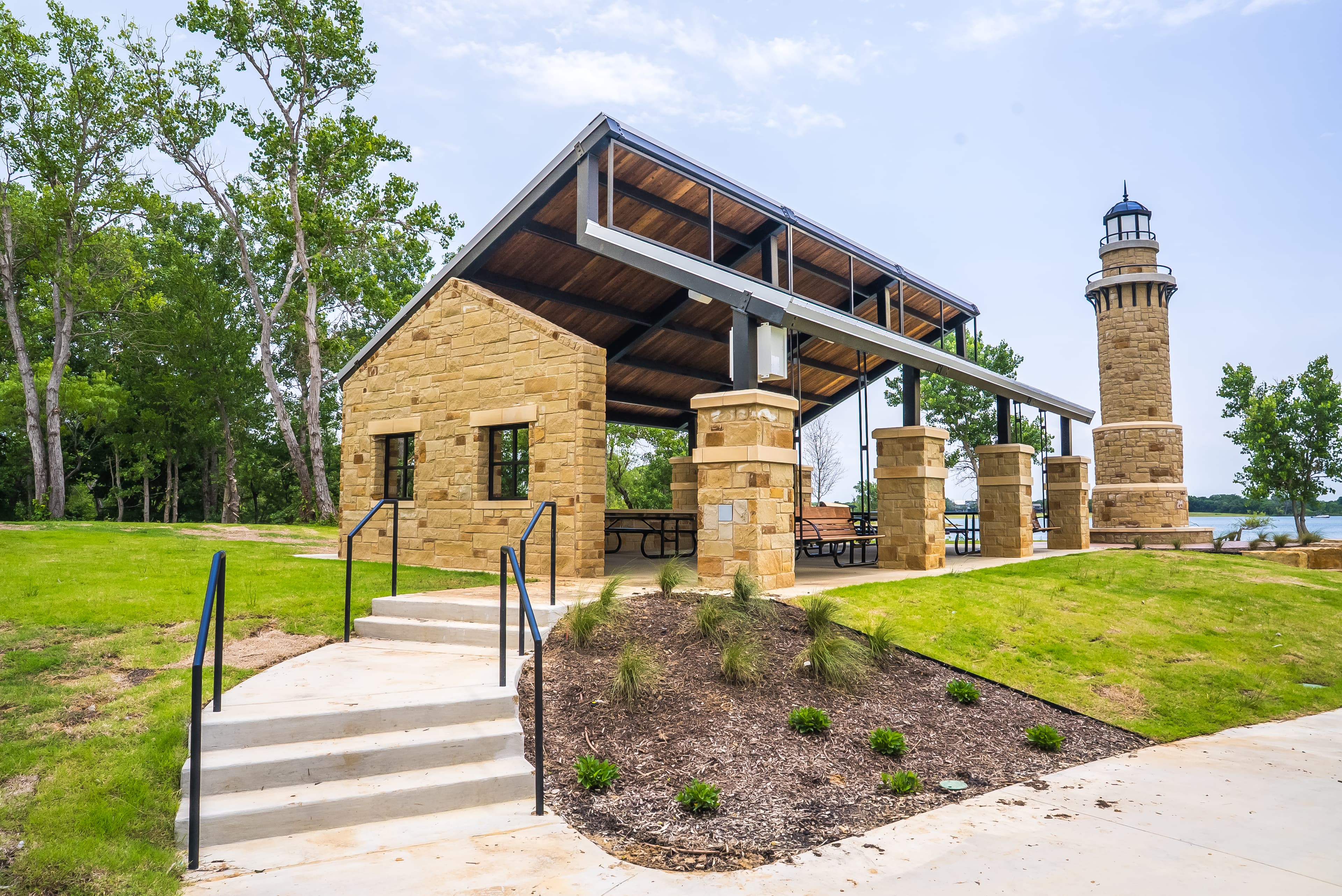 Artificial turf installation in Little Elm, TX